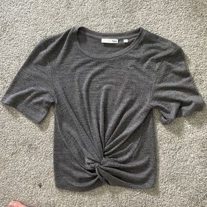 Heather Grey Wilfred Cropped Top